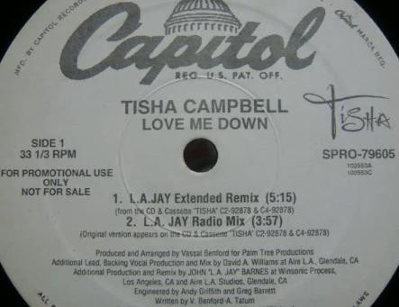 Tisha Campbell - Love Me Down | Capitol Records (SPRO79606) - 3