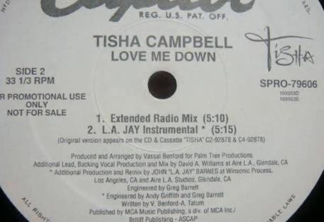 Tisha Campbell - Love Me Down | Capitol Records (SPRO79606) - 4