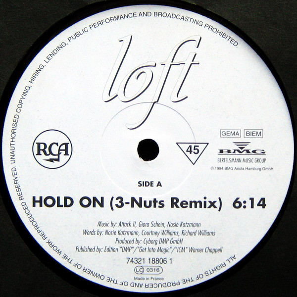 Loft - Hold On (Remix) | RCA (74321 18806 1) - 3