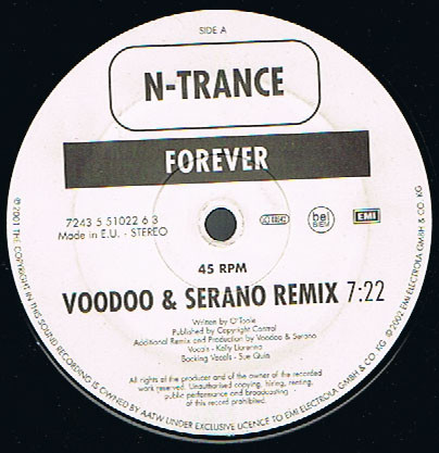 N-Trance - Forever | EMI Electrola (7243 5 51022 6 3)