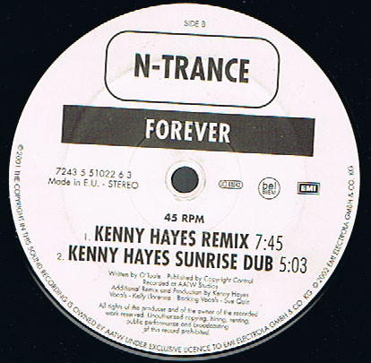 N-Trance - Forever | EMI Electrola (7243 5 51022 6 3) - 2