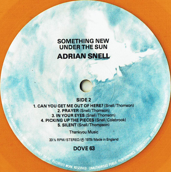 Adrian Snell - Something New Under The Sun | Dove Records (DOVE 63) - 4