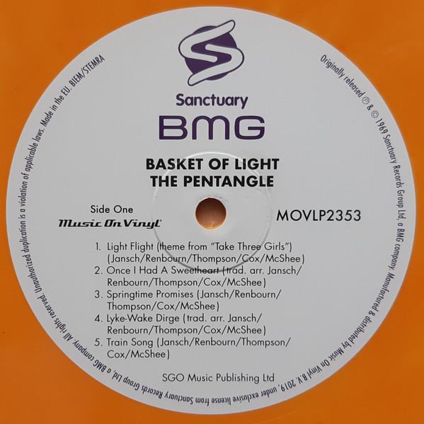 Pentangle - Basket Of Light | Music On Vinyl (MOVLP2353) - 3