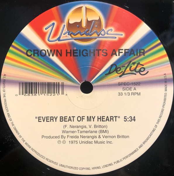 Crown Heights Affair - Every Beat Of My Heart / Say A Prayer For Two / I'm Gonna Love You Forever | Unidisc (SPEC-1522) - 2 Crown Heights Affair - Every Beat Of My Heart / Say A Prayer For Two / I'm Gonna Love You Forever | Unidisc (SPEC-1522) - 2