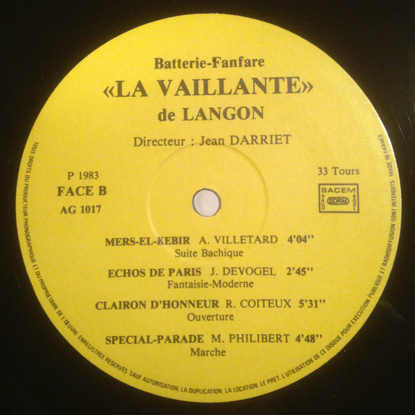 La Vaillante De Langon - La Vaillante De Langon | Studio 621 (AG1017) - 4