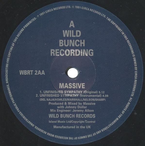 Massive Attack - Unfinished Sympathy | Wild Bunch Records (WBRT 2) - 4