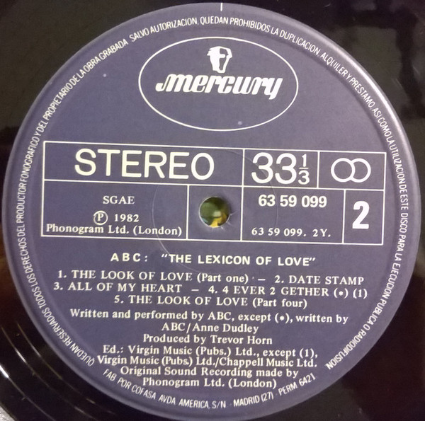 The Lexicon Of Love