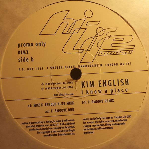 Kim English - I Know A Place | Hi Life Recordings (KIM 3) - main Kim English - I Know A Place | Hi Life Recordings (KIM 3) - main