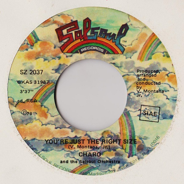 Charo And The Salsoul Orchestra - Dance A Little Bit Closer / You're Just The Right Size | Salsoul Records (SZ 2037) - 4