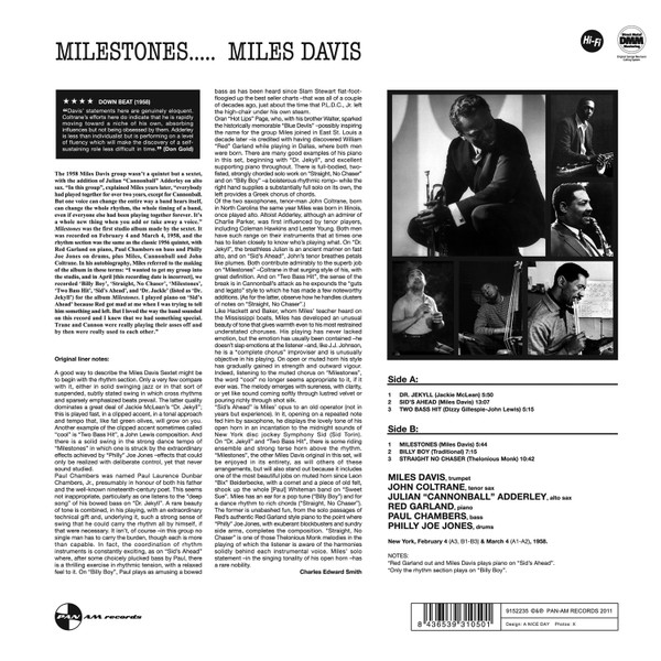 Miles Davis - Milestones | Pan Am Records (9152235) - 2