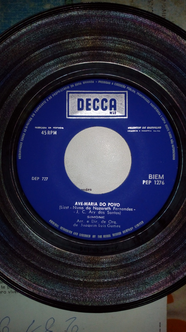 Simone de Oliveira - Desfolhada Portuguesa | Decca (PEP 1276) - 4 Simone de Oliveira - Desfolhada Portuguesa | Decca (PEP 1276) - 4