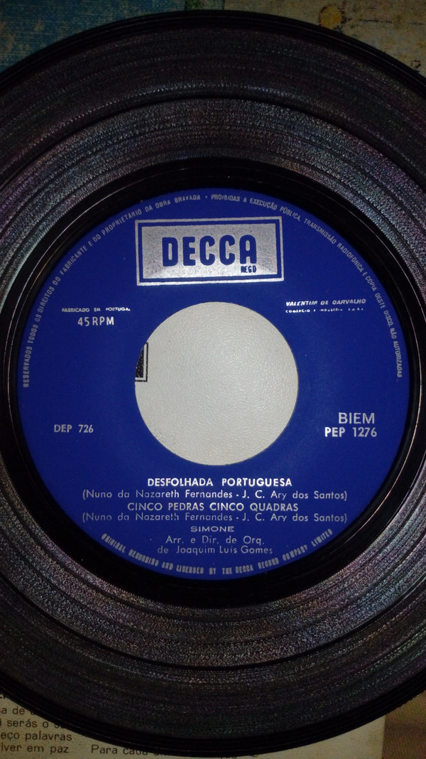 Simone de Oliveira - Desfolhada Portuguesa | Decca (PEP 1276) - 3 Simone de Oliveira - Desfolhada Portuguesa | Decca (PEP 1276) - 3