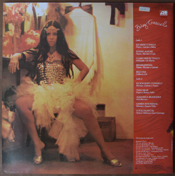 Baby Consuelo - O Que Vier Eu Traço | Atlantic (LP S 39 52) - 3