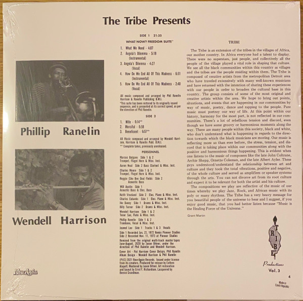 Wendell Harrison & Phil Ranelin - A Message From The Tribe | Tribe (PRSD 2226) - 2 Wendell Harrison & Phil Ranelin - A Message From The Tribe | Tribe (PRSD 2226) - 2