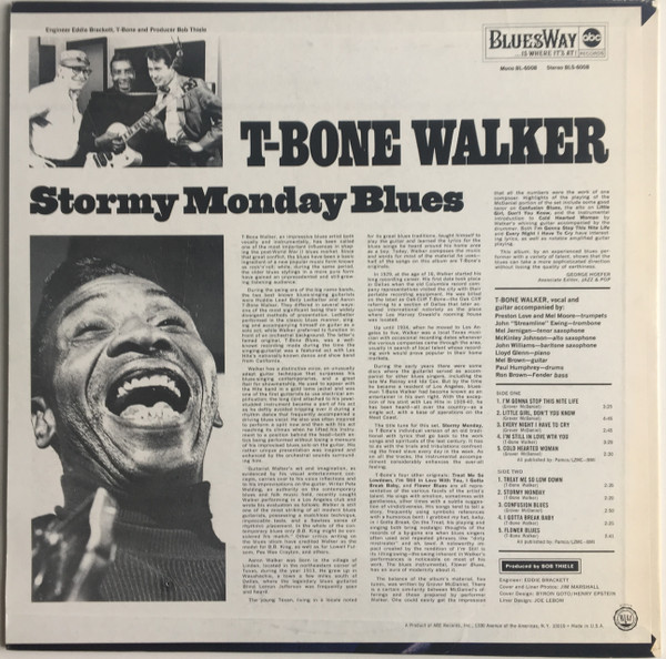T-Bone Walker - Stormy Monday Blues | BluesWay (BLS-6008) - 2