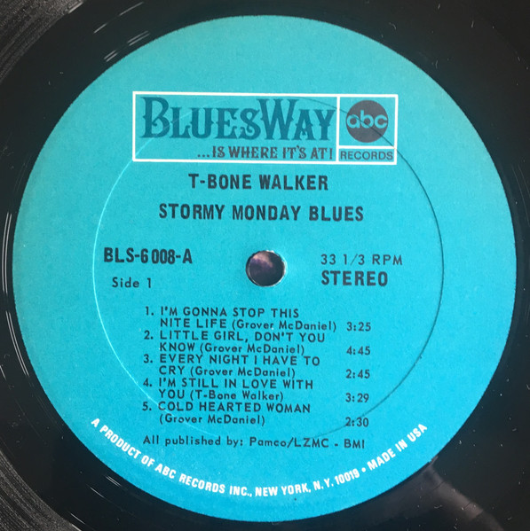 T-Bone Walker - Stormy Monday Blues | BluesWay (BLS-6008) - 3