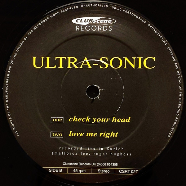 Ultra-Sonic - Obsession | Clubscene Records (CSRT 027) - 4