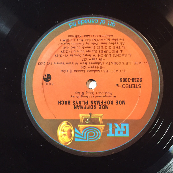 Moe Koffman - Moe Koffman Plays Bach [Vinyl] | GRT (9230-1008) - 4