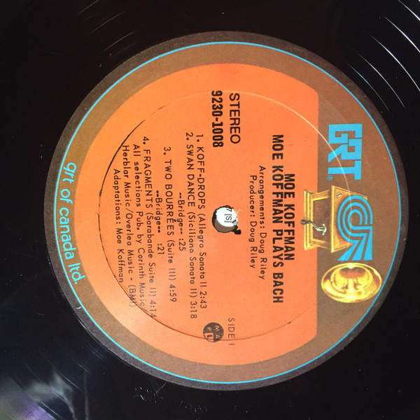 Moe Koffman - Moe Koffman Plays Bach [Vinyl] | GRT (9230-1008) - 3