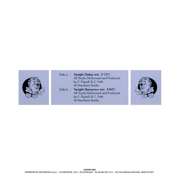 Kathy Read - Tonight | Clown (CLOWN 004) - 2