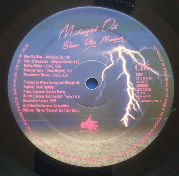 Midnight Oil - Blue Sky Mining | CBS (465653 1) - 3