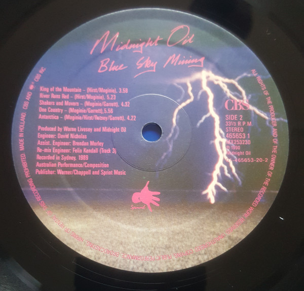 Midnight Oil - Blue Sky Mining | CBS (465653 1) - 4