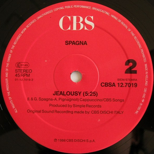 Ivana Spagna - Easy Lady | CBS (CBSA 12.7019) - 3