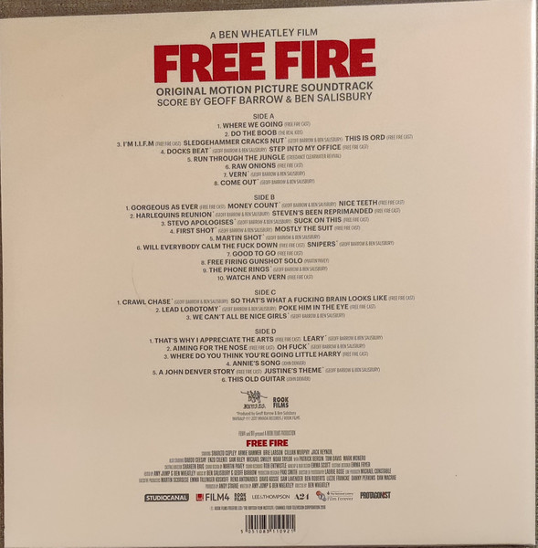 Geoff Barrow & Ben Salisbury - Free Fire (Original Motion Picture Soundtrack) | Invada (INV166LP) - 3
