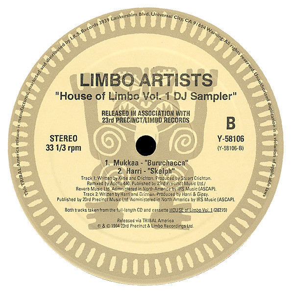 Various - House Of Limbo Vol. 1 DJ Sampler | TRIBAL America (Y-58106) - 3