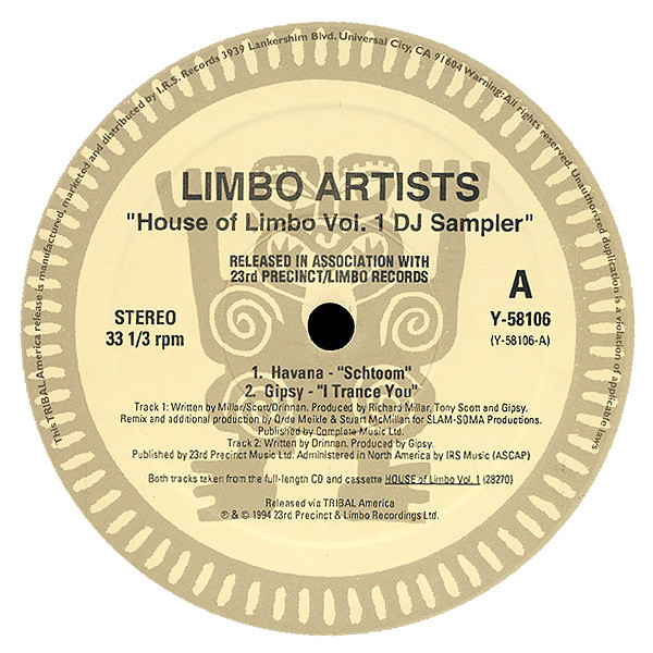 Various - House Of Limbo Vol. 1 DJ Sampler | TRIBAL America (Y-58106) - 2