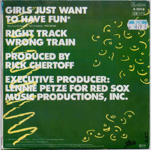 Cyndi Lauper - Girls Just Want To Have Fun | Portrait (A 3943) - 2
