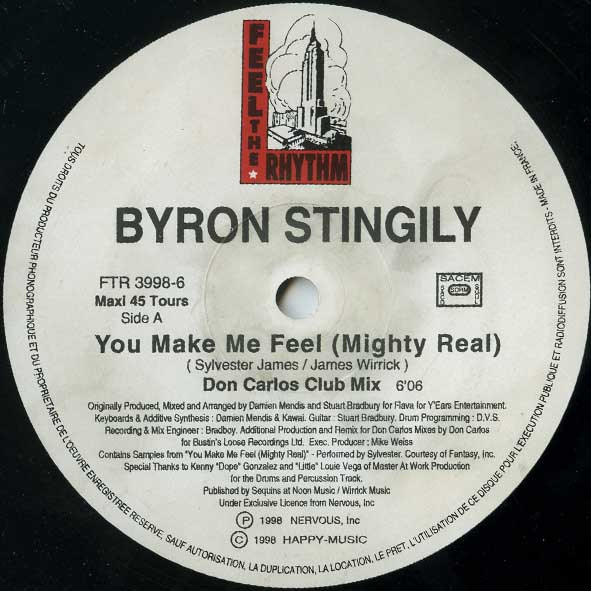 Byron Stingily - You Make Me Feel (Mighty Real) | Feel The Rhythm (FTR 3998-6) - 3 Byron Stingily - You Make Me Feel (Mighty Real) | Feel The Rhythm (FTR 3998-6) - 3
