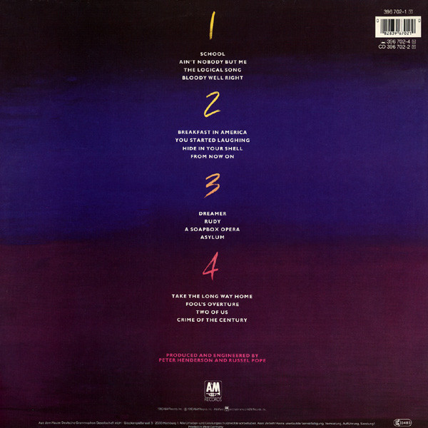 Supertramp - Paris | A&M Records (396 702-1) - 4 Supertramp - Paris | A&M Records (396 702-1) - 4
