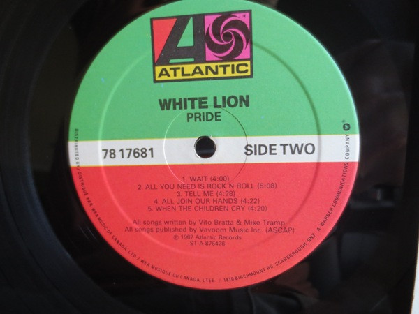 White Lion - Pride | Atlantic (78 17681)