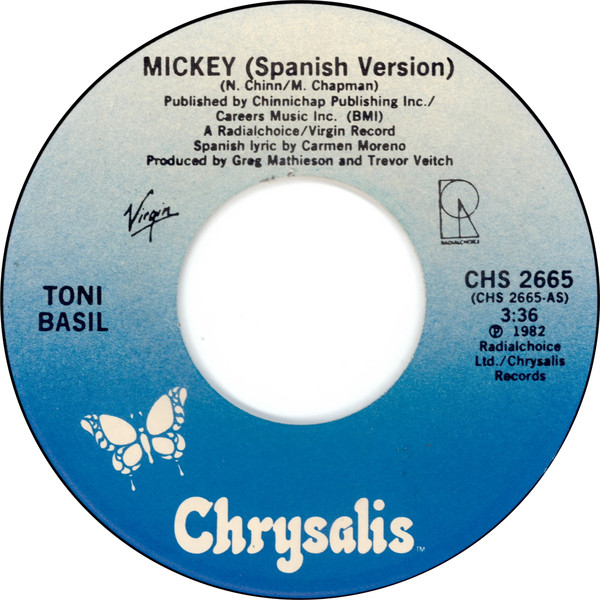 Toni Basil - Mickey (Version En Español) (7") [Vinyl] | Chrysalis (CHS 2665) - 3