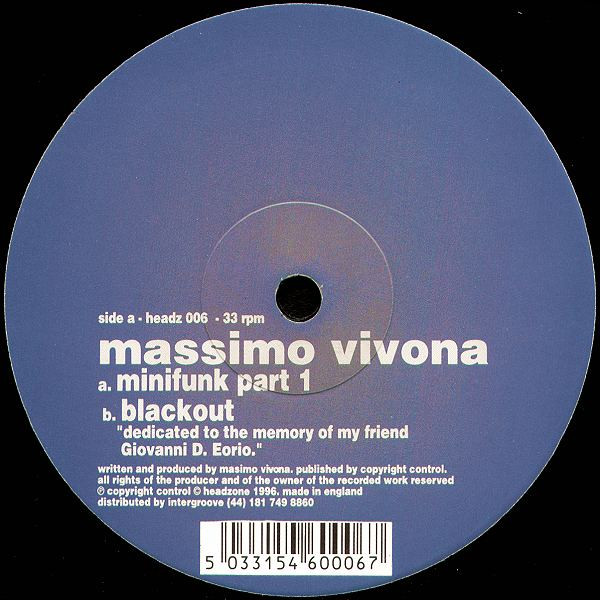 Massimo Vivona - Minifunk Part 1 | Headzone (headz 006) - 3
