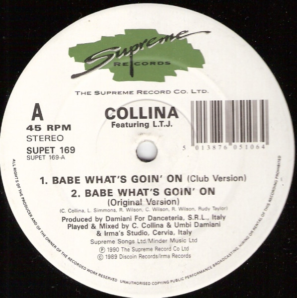 Cesare Collina Featuring LTJ X-Perience - Babe What's Goin On | Supreme Records (SUPET 169) - 2 Cesare Collina Featuring LTJ X-Perience - Babe What's Goin On | Supreme Records (SUPET 169) - 2