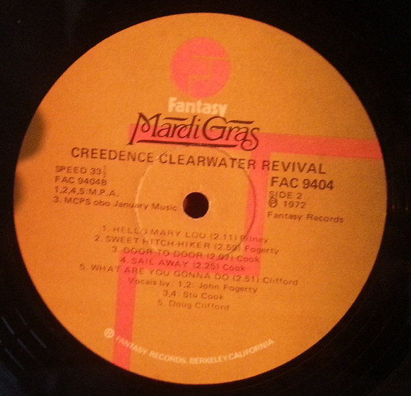 Creedence Clearwater Revival - Mardi Gras | Fantasy (FAC 9404) - 4