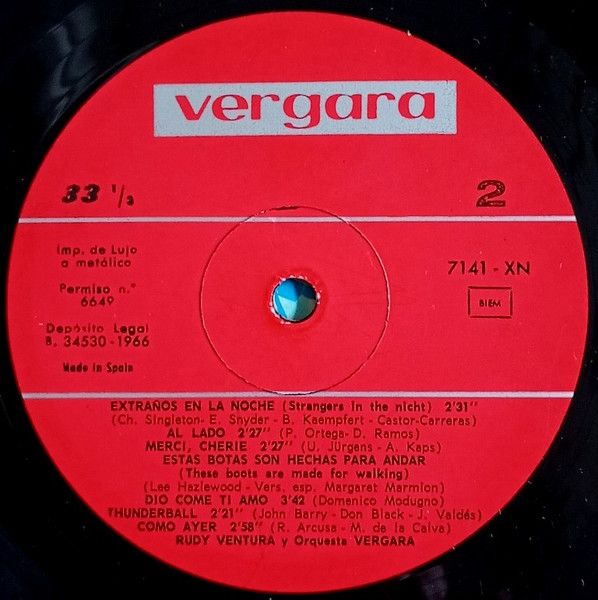 Rudy Ventura Y Orquesta Vergara - Rudy Ventura Y Orquesta Vergara | Vergara (7141-XN) - 4 Rudy Ventura Y Orquesta Vergara - Rudy Ventura Y Orquesta Vergara | Vergara (7141-XN) - 4