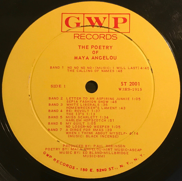 Maya Angelou - The Poetry Of Maya Angelou | GWP Records (ST 2001) - 4