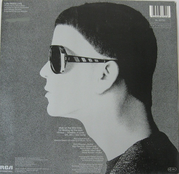 Lou Reed - Lou Reed Live | RCA International (NL 83752) - 2