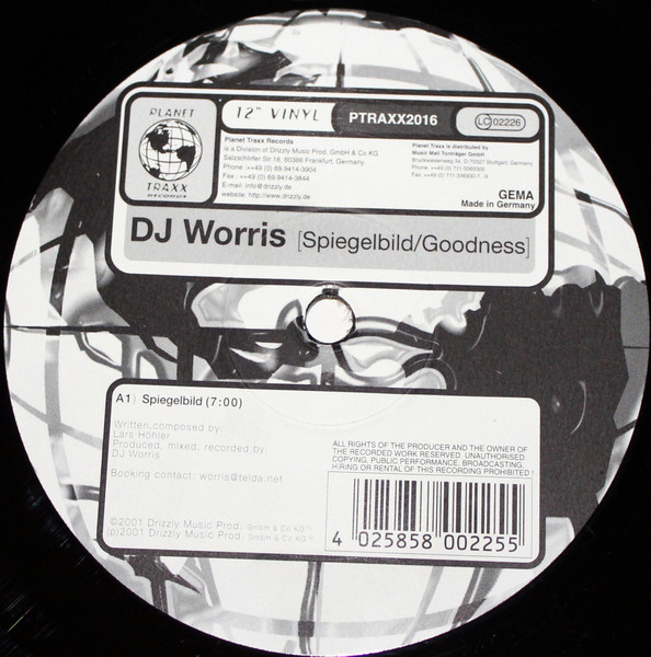 DJ Worris - Spiegelbild / Goodness | Planet Traxx (PTRAXX2016) - main