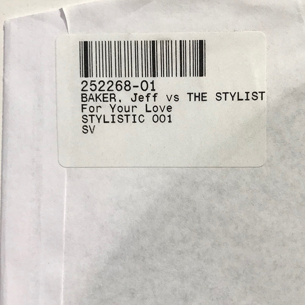 Jeff Baker Vs. The Stylistics - For Your Love | Not On Label (none) - 2