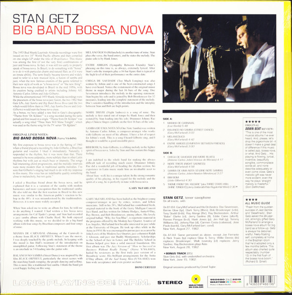Stan Getz - Big Band Bossa Nova | WaxTime In Color (950680) - 2 Stan Getz - Big Band Bossa Nova | WaxTime In Color (950680) - 2