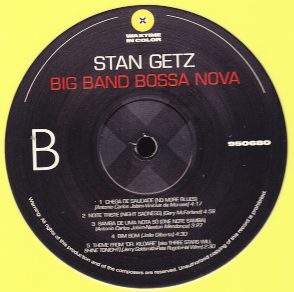 Stan Getz - Big Band Bossa Nova | WaxTime In Color (950680) - 4 Stan Getz - Big Band Bossa Nova | WaxTime In Color (950680) - 4