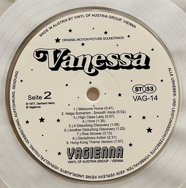 Gerhard Heinz - Vanessa (Original Motion Picture Soundtrack) | Vagienna (VAG-14) - 4 Gerhard Heinz - Vanessa (Original Motion Picture Soundtrack) | Vagienna (VAG-14) - 4