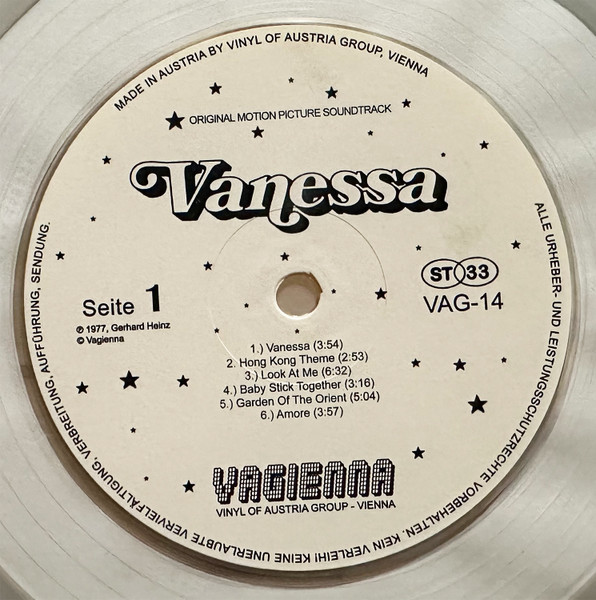 Gerhard Heinz - Vanessa (Original Motion Picture Soundtrack) | Vagienna (VAG-14) - 3 Gerhard Heinz - Vanessa (Original Motion Picture Soundtrack) | Vagienna (VAG-14) - 3
