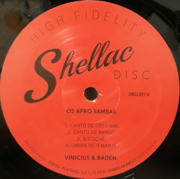 Vinicius De Moraes & Baden Powell - Os Afro Sambas | Shellac Disc (SHELL031) - 3 Vinicius De Moraes & Baden Powell - Os Afro Sambas | Shellac Disc (SHELL031) - 3