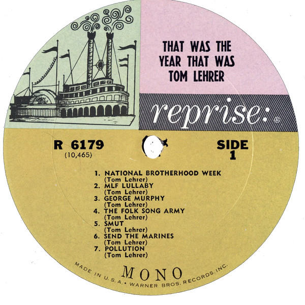 Tom Lehrer - That Was The Year That Was | Reprise Records (R 6179) - 3 Tom Lehrer - That Was The Year That Was | Reprise Records (R 6179) - 3