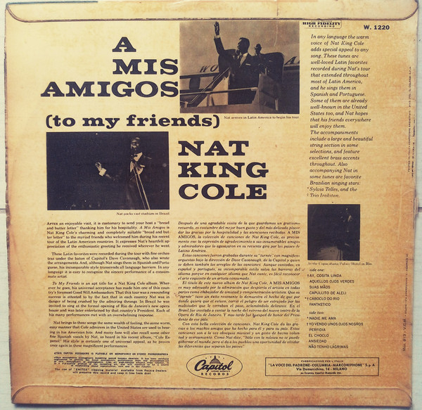 Nat King Cole - A Mis Amigos | Capitol Records (W1220) - 2 Nat King Cole - A Mis Amigos | Capitol Records (W1220) - 2